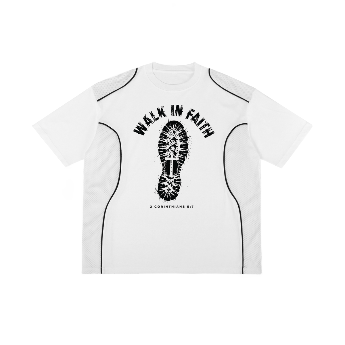 Walk in Faith – Distressed Graphic Tee