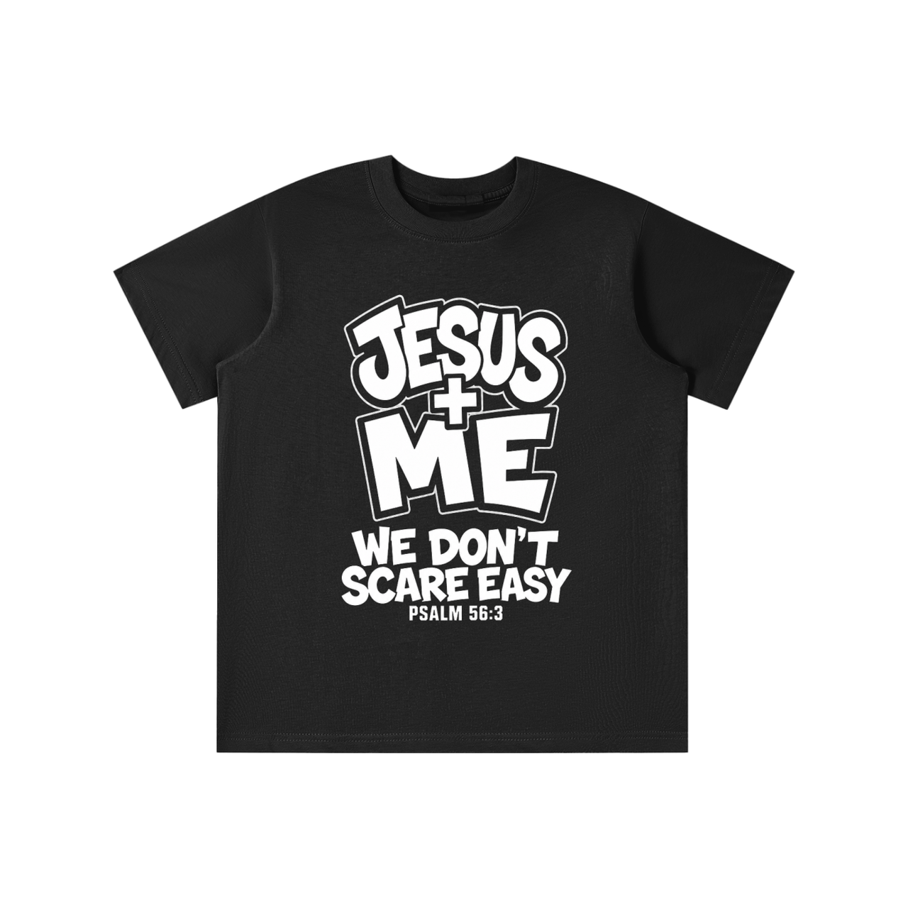 Jesus + Me — We Don't Scare Easy Kids Tee