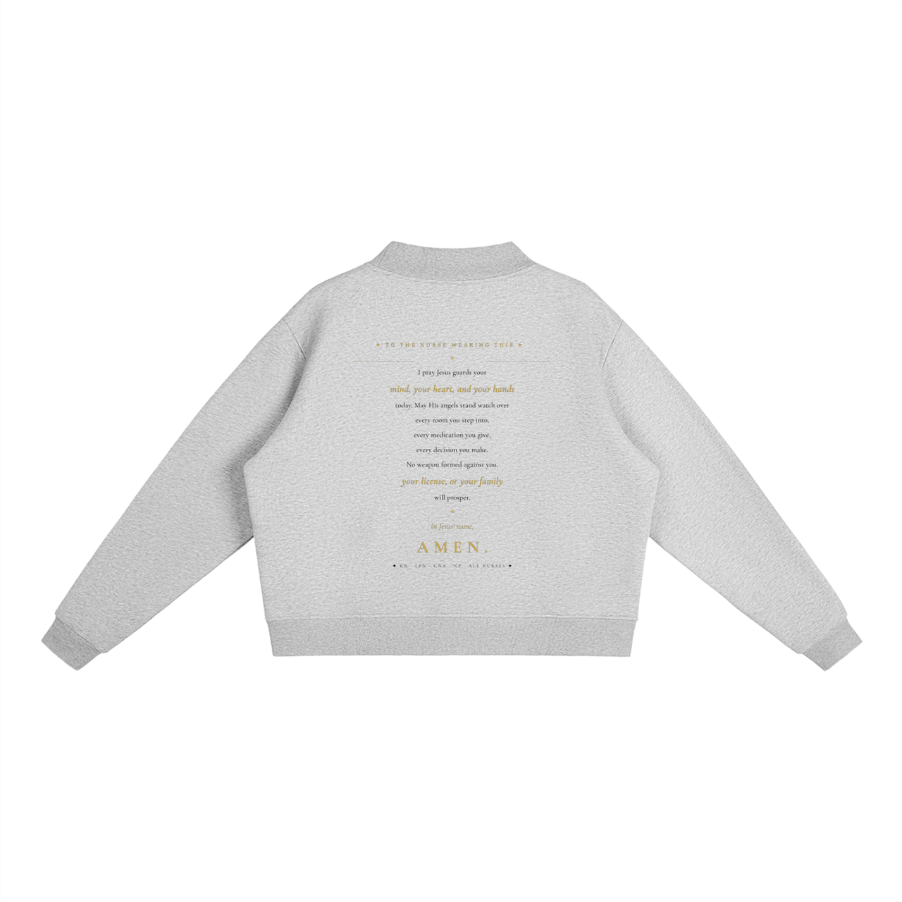 Strength & Dignity Nurse Long Sleeve Crew Neck