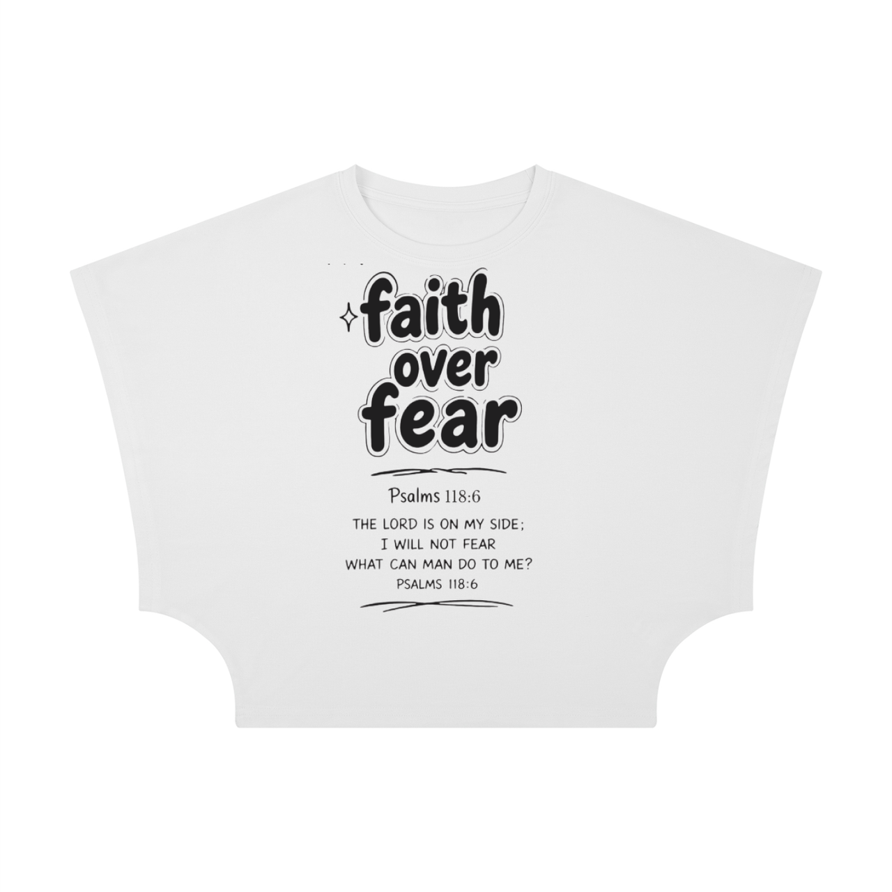 Faith Over Fear Cropped Tee