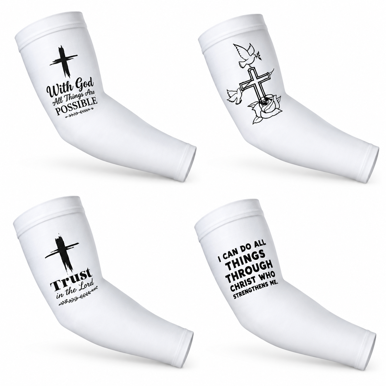 Strength In Him™ Christian Compression Arm Sleeve