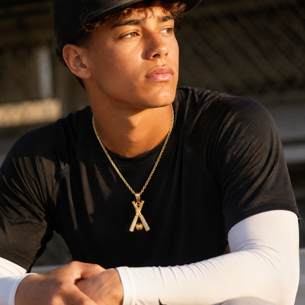 Swing With Purpose™ Baseball Bat Pendant Necklace