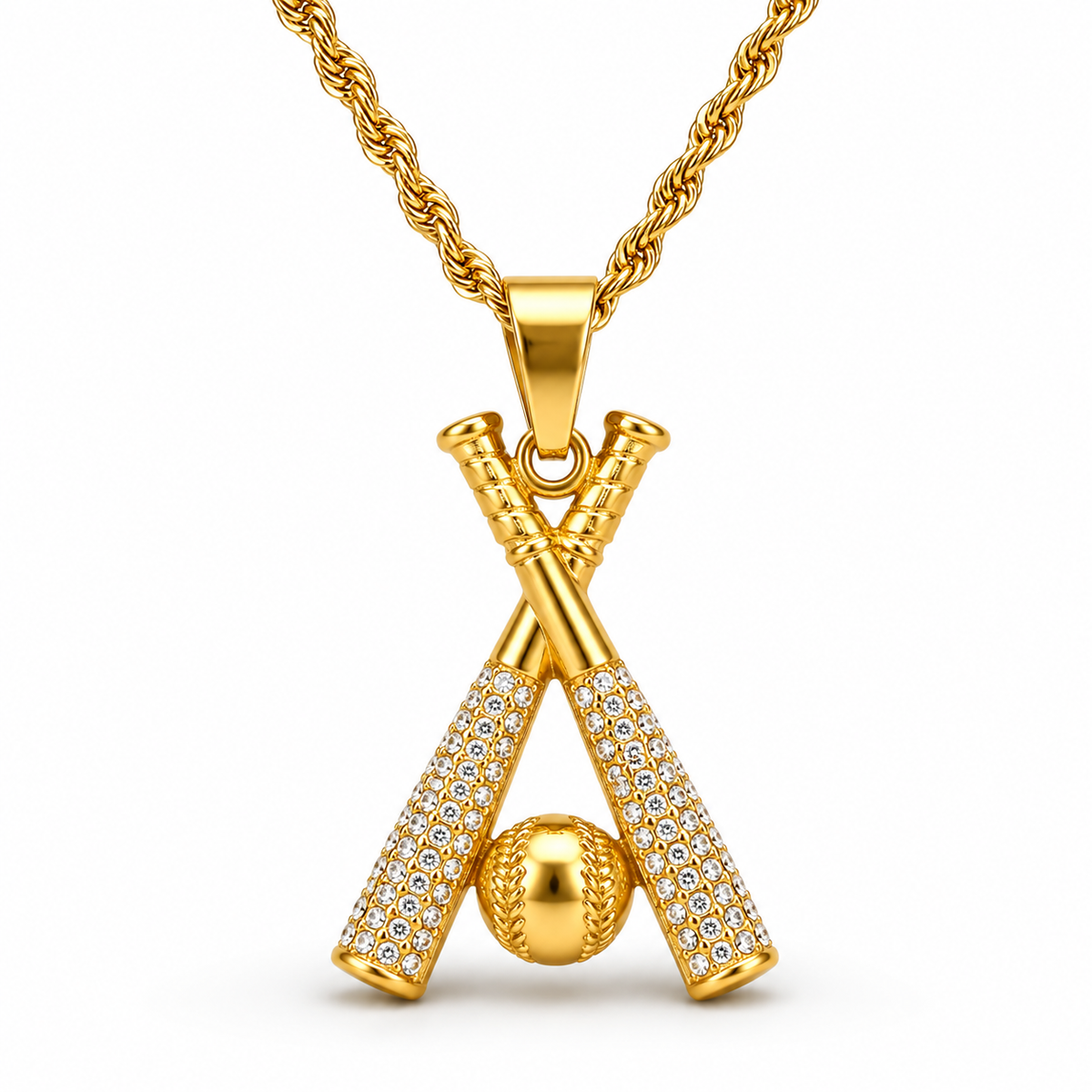 Swing With Purpose™ Baseball Bat Pendant Necklace
