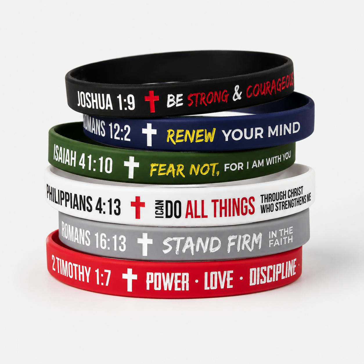 Faith Verse Wristband Set (6-Pack)