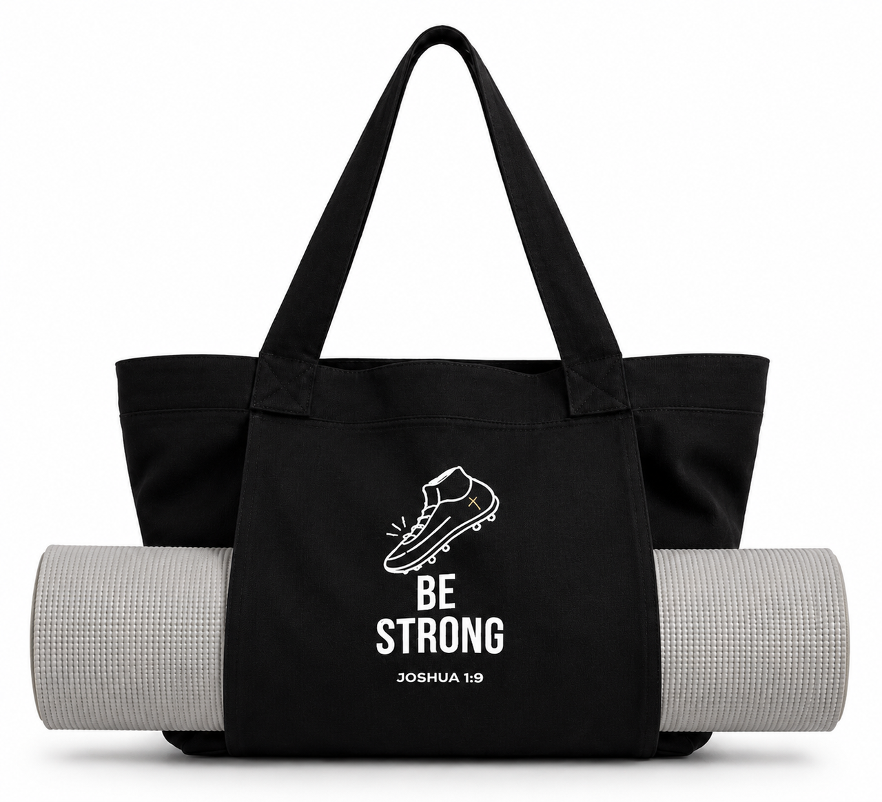 CrossAndCleats Faith Canvas Tote Bag