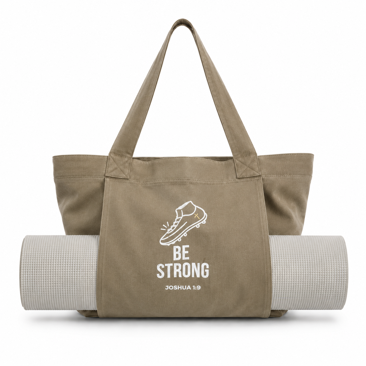 CrossAndCleats Faith Canvas Tote Bag