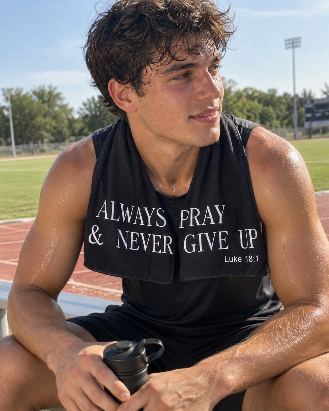 Never Give Up • Cooling Towel