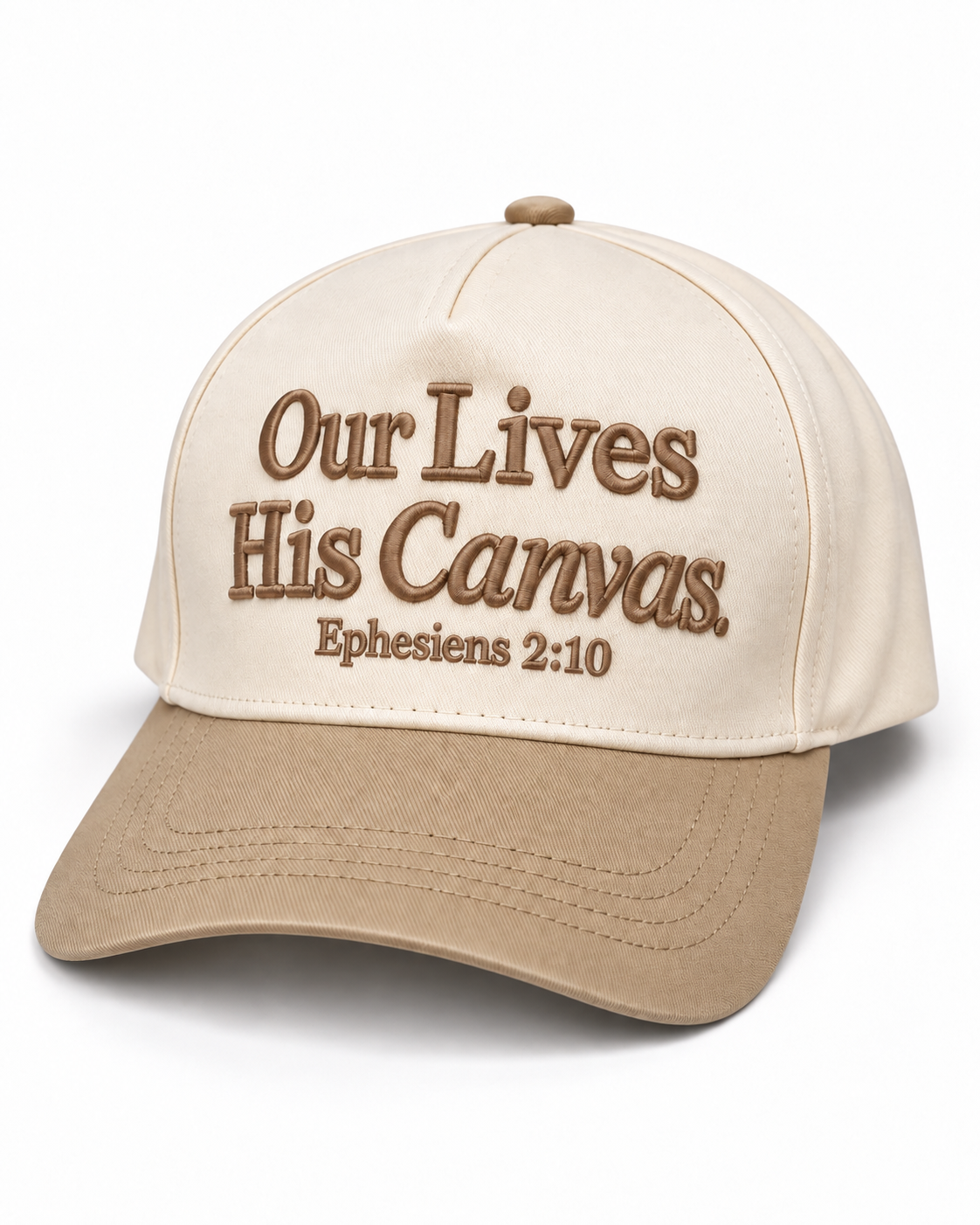 Our Lives His Canvas Cap
