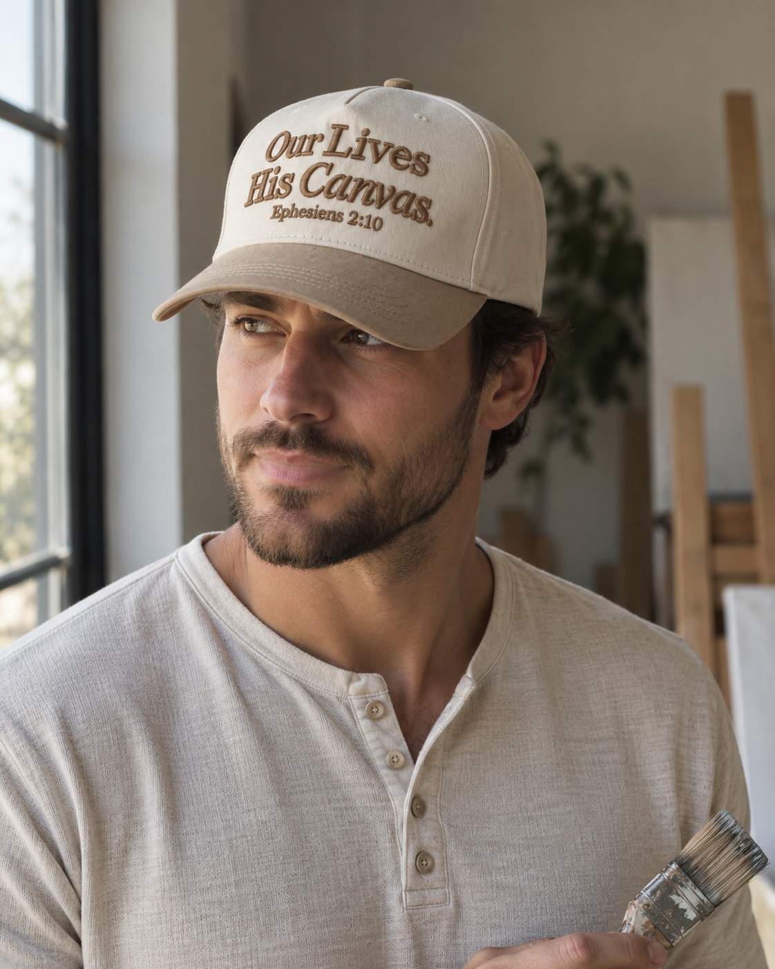 Our Lives His Canvas Cap