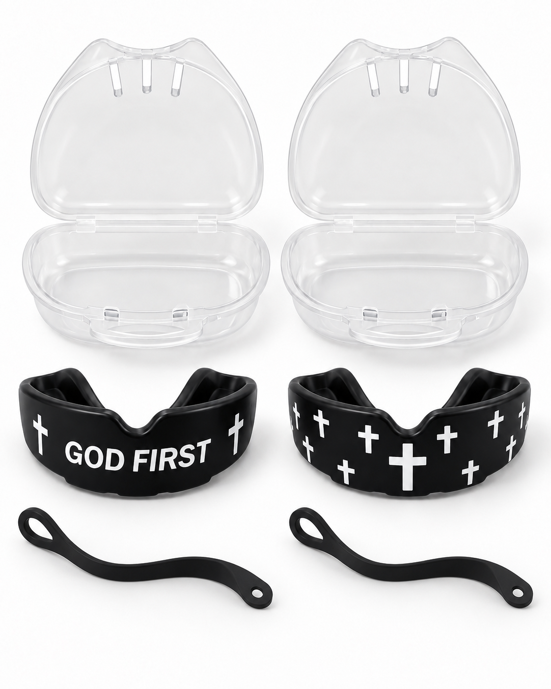 God First • Pro Mouthguard with Strap &amp; Case