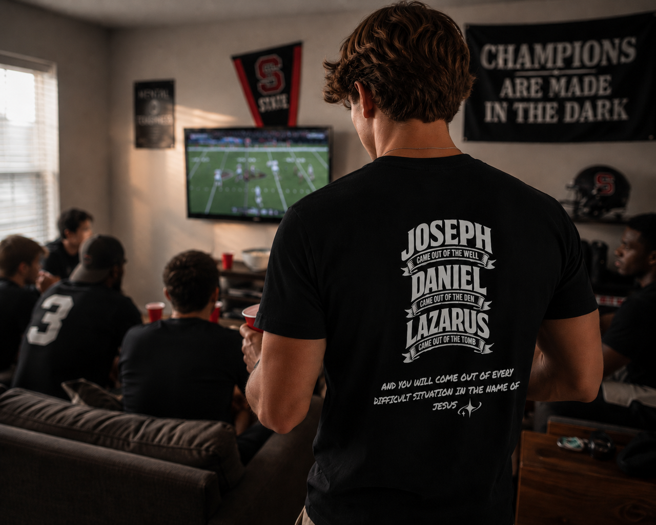 Joseph. Daniel. Lazarus. Christian Heavyweight T-Shirt