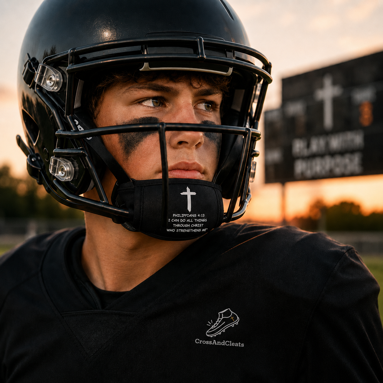 Game Day Faith Chin Strap Cover