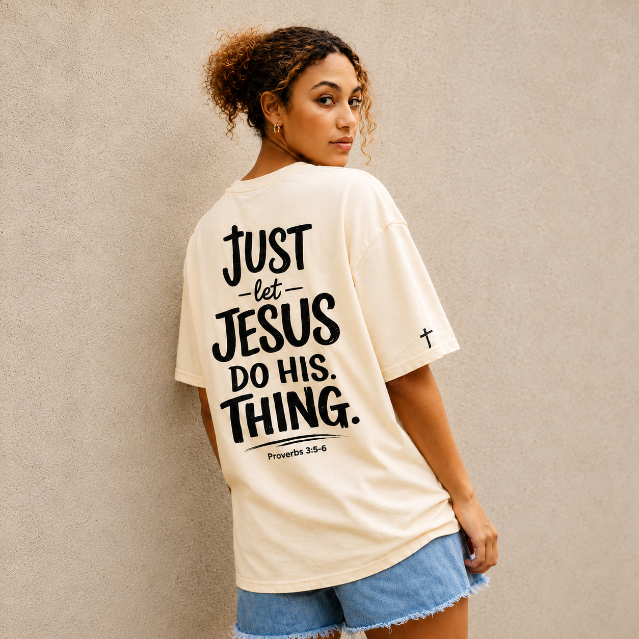 Just Let Jesus Do His Thing Christian Tee