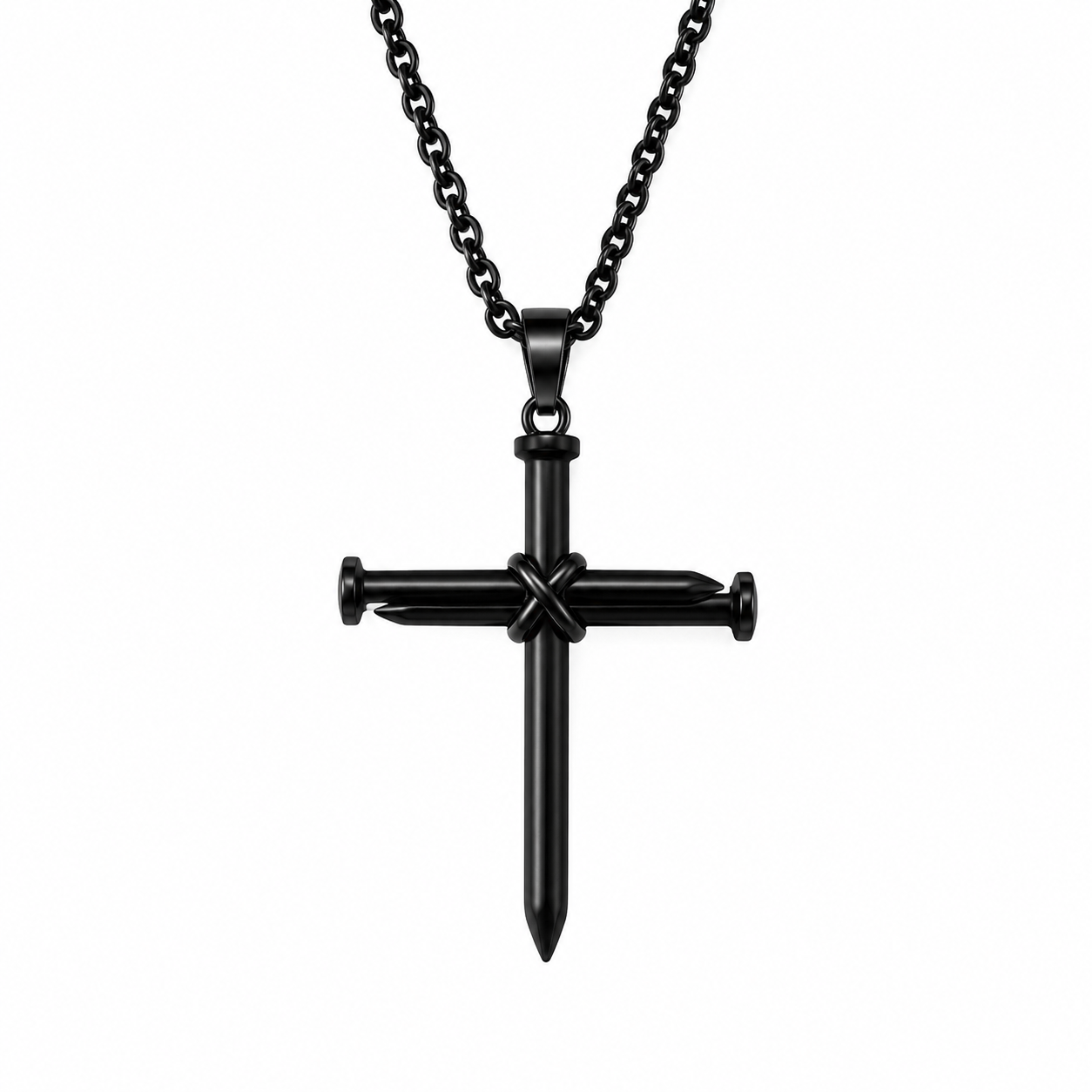Nail Cross Necklace