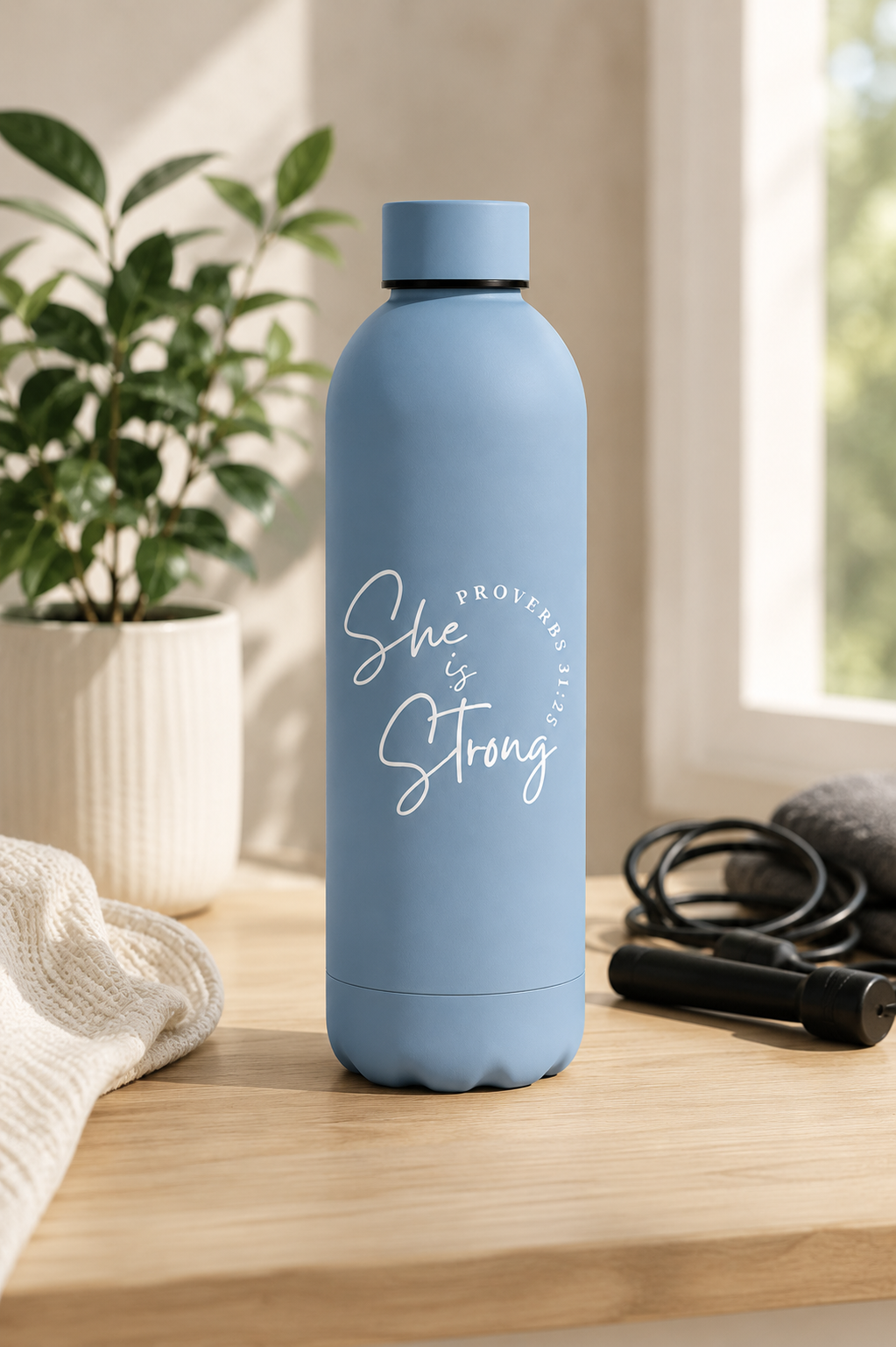 Faith Scripture Water Bottle