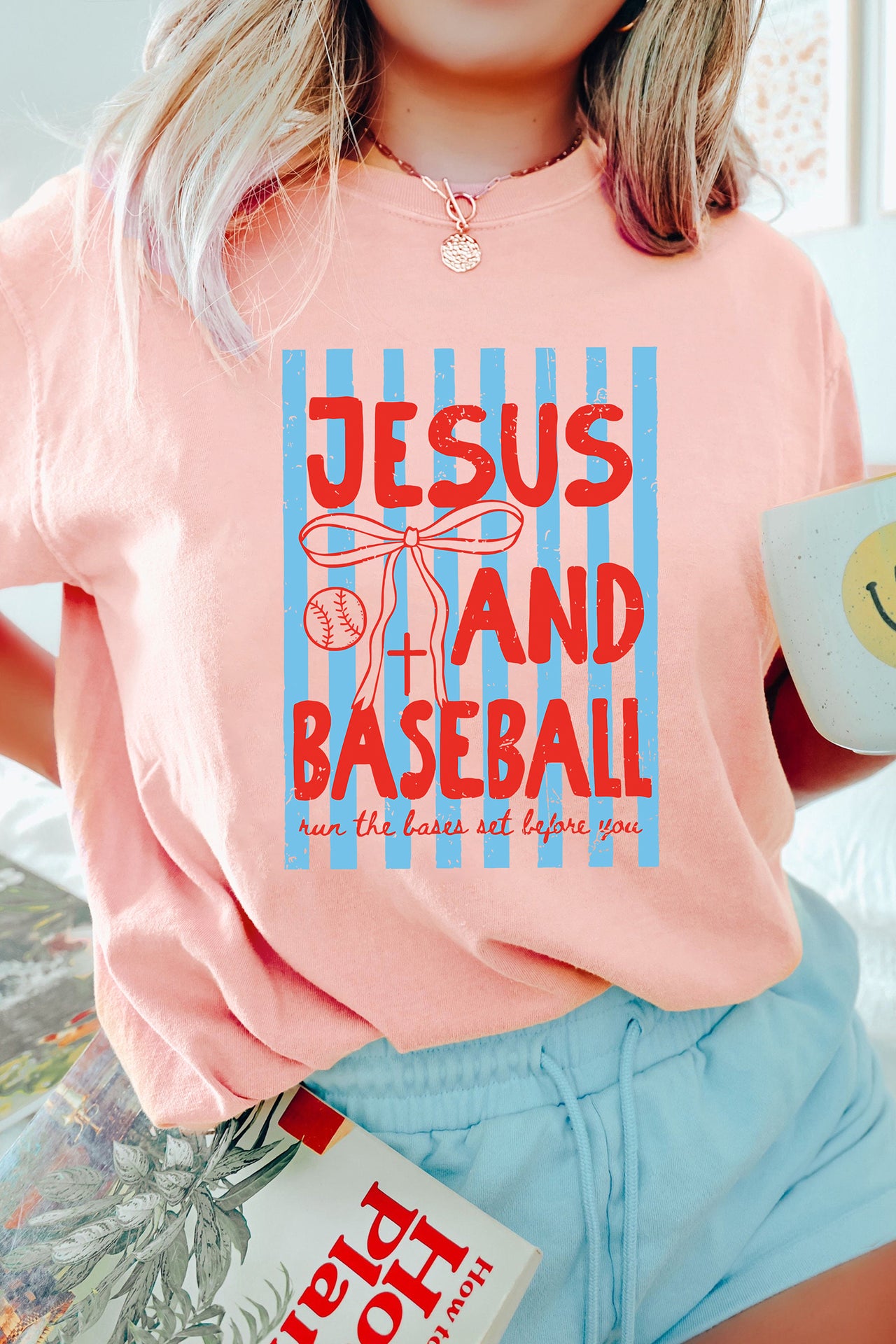 Jesus and Baseball Women’s Graphic T-Shirt