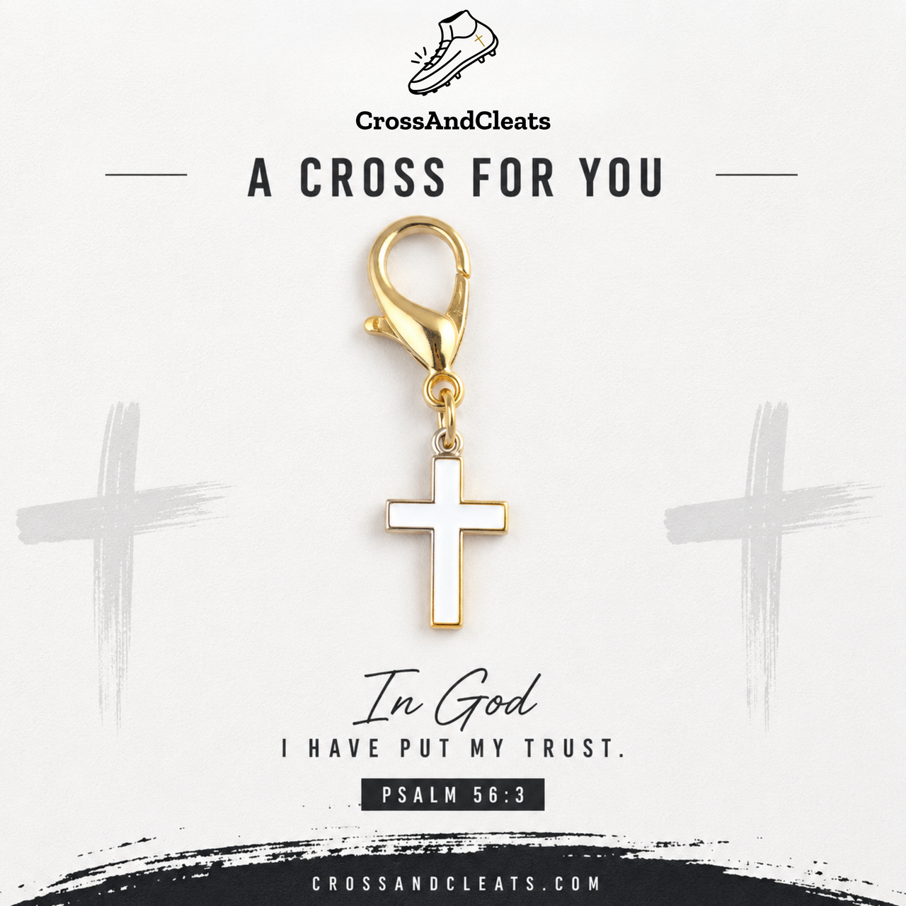 Walk in Faith Cleat Charm