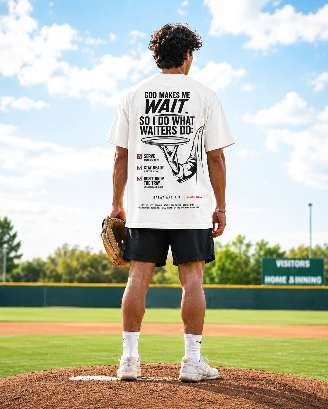 God Makes Me Wait Oversized Heavyweight Tee